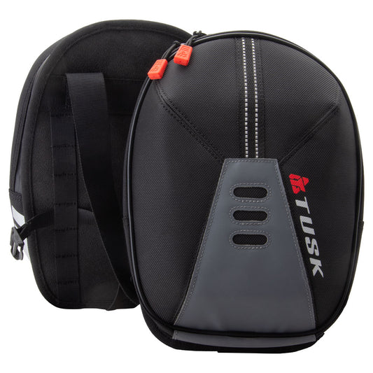Tusk Sidekick Tank Saddlebag Kit for RE Himalayan Black/Grey