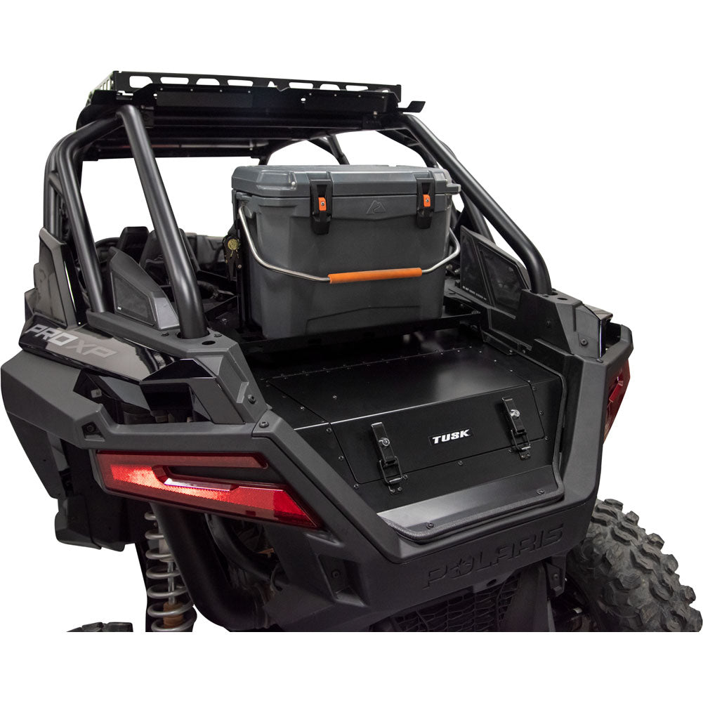 Tusk Cargo Hatch with Top Rack Black Powder Coated