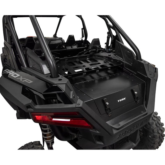 Tusk Cargo Hatch with Top Rack Black Powder Coated