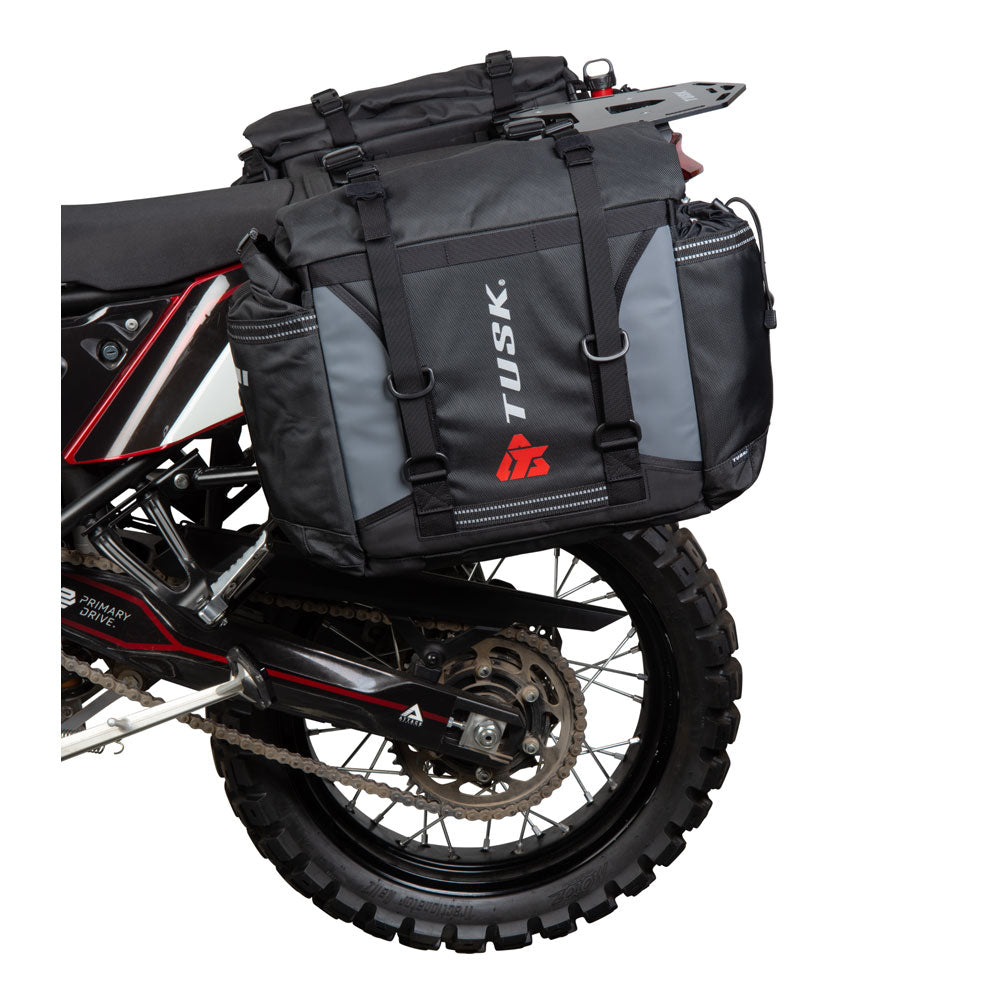 Tusk Pannier Racks With Olympus Pannier Bags