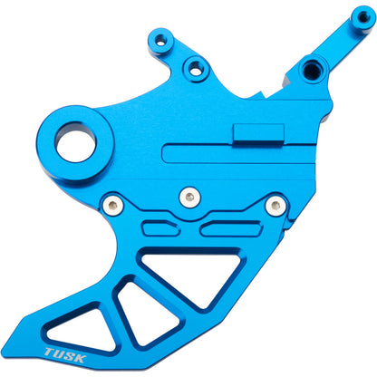 Tusk Rear Brake Caliper Support w/ Brake Disc Guard & Caliper Guard Kit Blue
