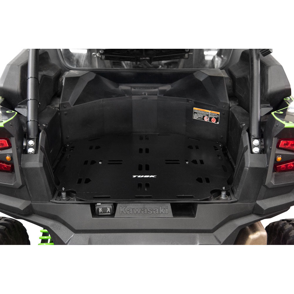 Tusk UTV Bed Cargo Rack Black Powder Coated