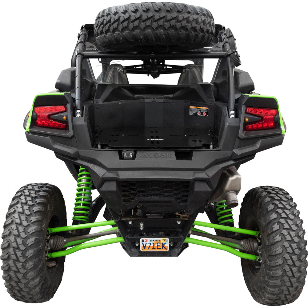 Tusk UTV Bed Cargo Rack Black Powder Coated