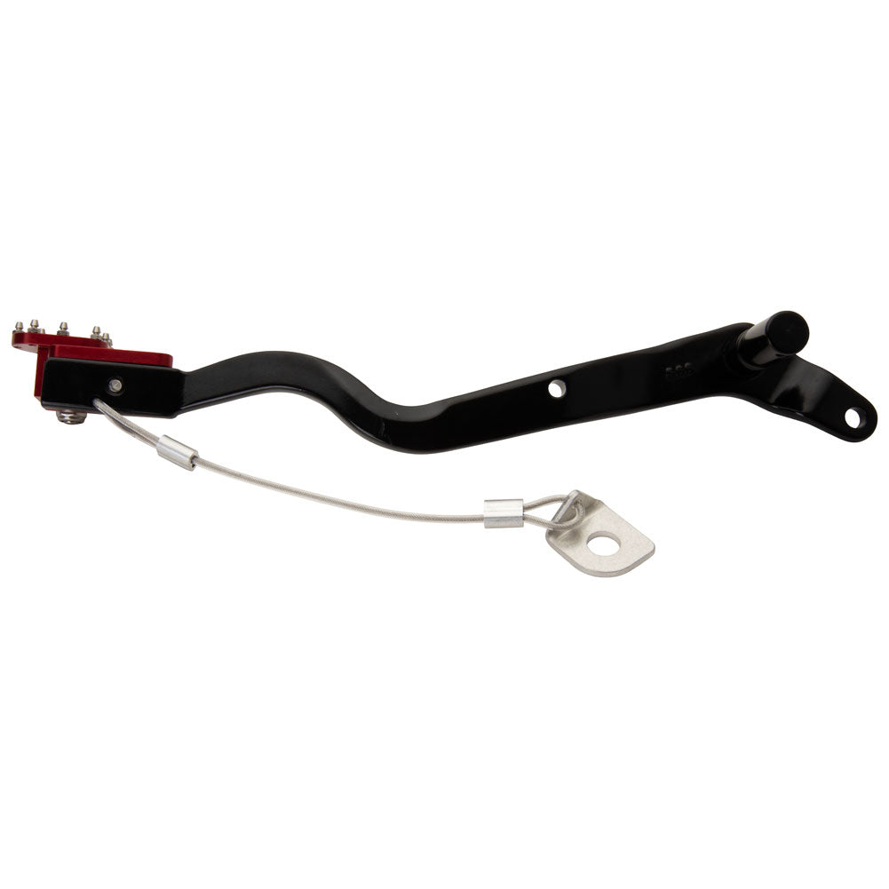 Tusk Aluminum Brake Pedal Red Tip