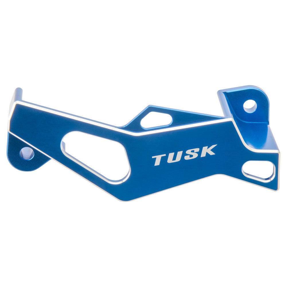 Tusk Rear Brake Caliper Support w/ Brake Disc Guard & Caliper Guard Kit Blue