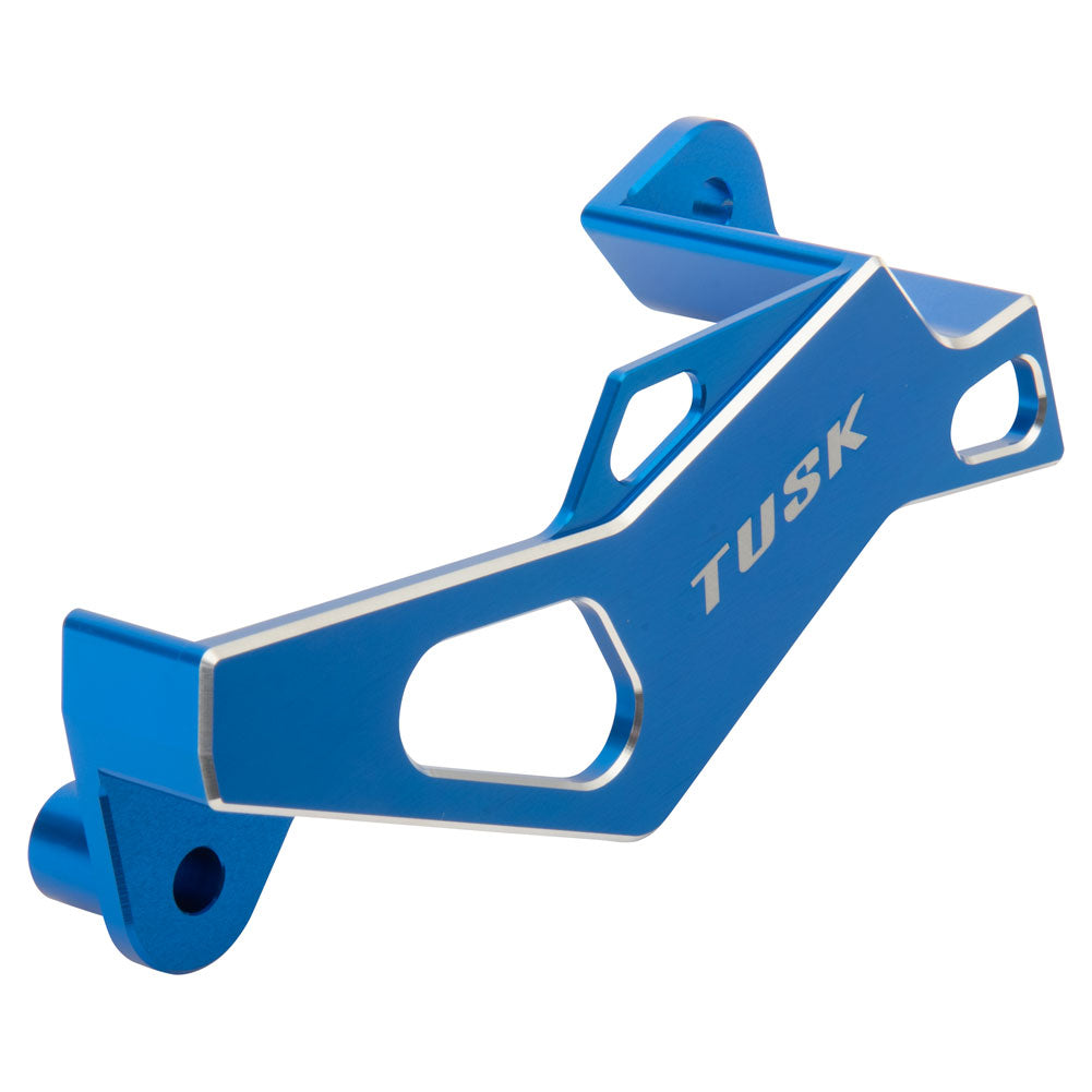 Tusk Rear Brake Caliper Support w/ Brake Disc Guard & Caliper Guard Kit Blue