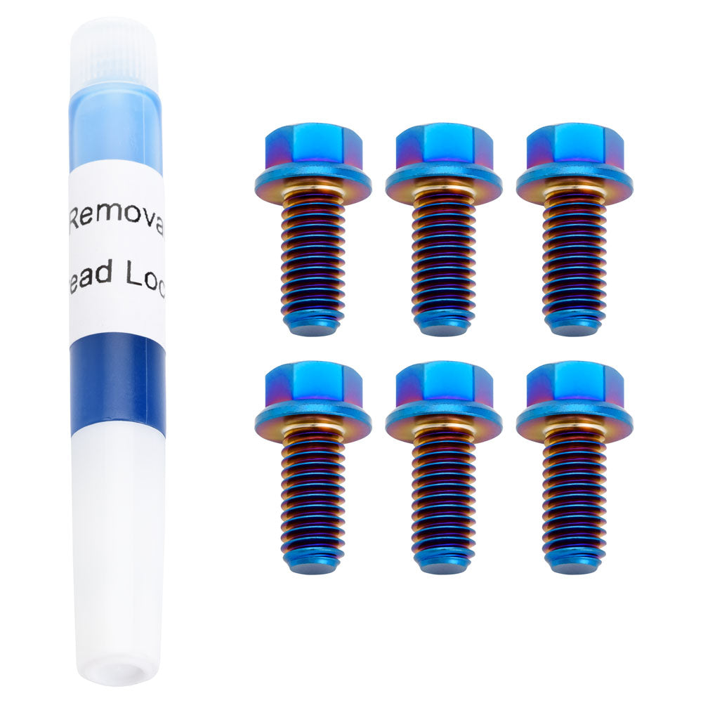 Tusk Titanium Rotor Bolt Kit Burnt Blue