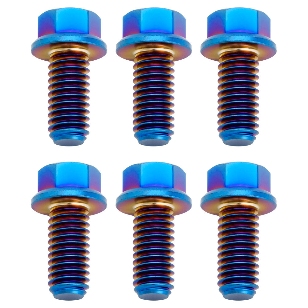 Tusk Titanium Rotor Bolt Kit Burnt Blue