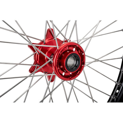 Tusk Impact Complete Wheel - Front 21 x 1.60 Silver Rim/Silver Spoke/Orange Hub