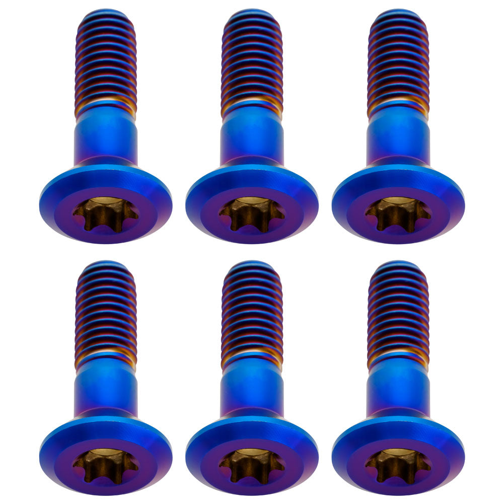Tusk Titanium Sprocket Bolt Kit Burnt Blue