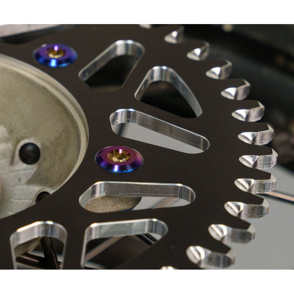 Tusk Titanium Sprocket Bolt Kit Burnt Blue