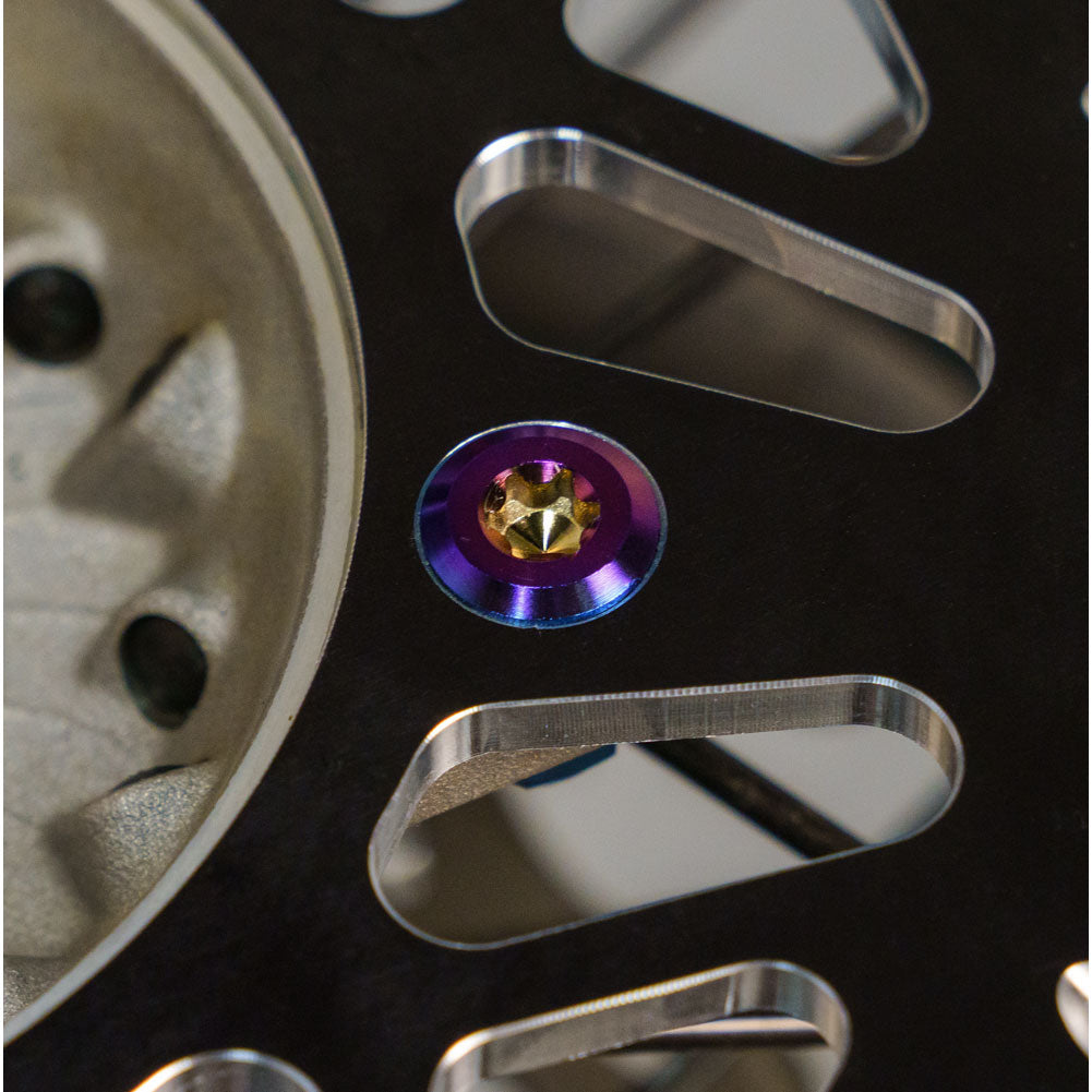 Tusk Titanium Sprocket Bolt Kit Burnt Blue