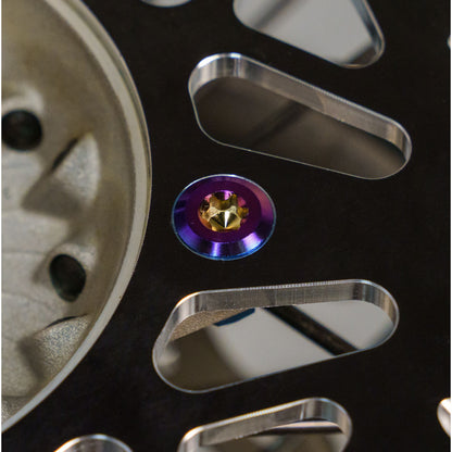 Tusk Titanium Sprocket Bolt Kit Burnt Blue