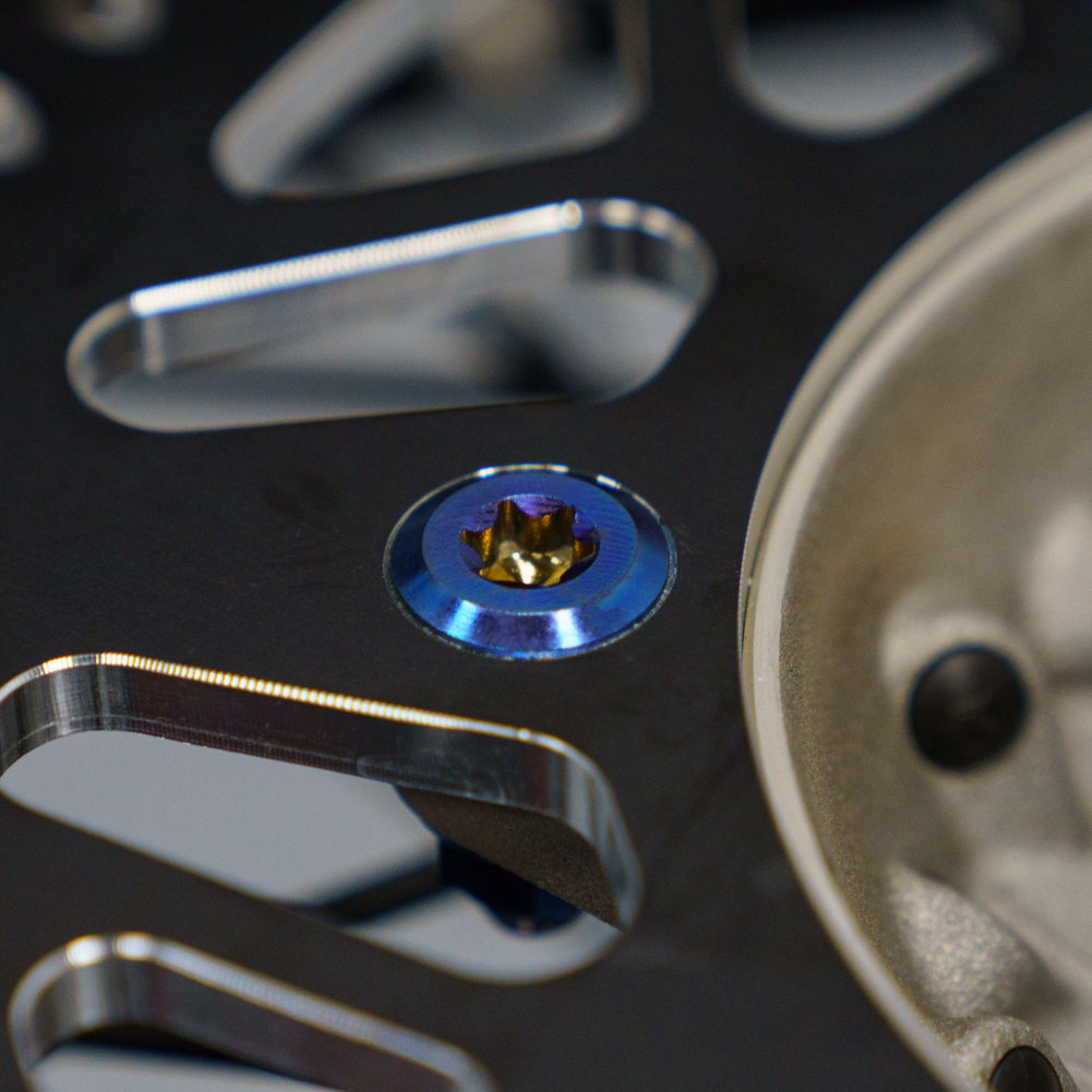 Tusk Titanium Sprocket Bolt Kit Burnt Blue