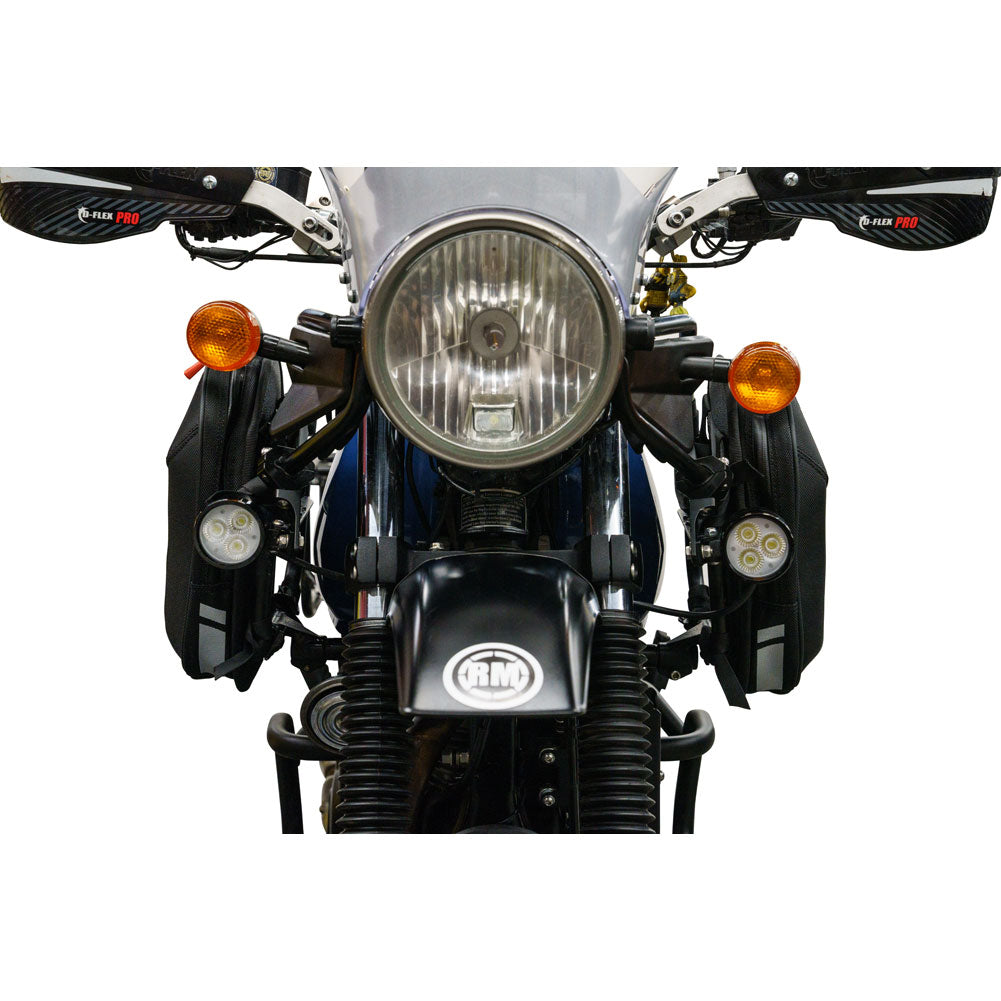Tusk Sidekick Tank Saddlebag Kit for RE Himalayan Black/Grey