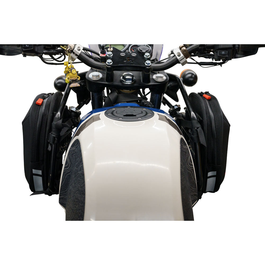 Tusk Sidekick Tank Saddlebag Kit for RE Himalayan Black/Grey