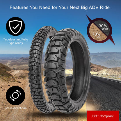 Tusk 2Track Adventure Tire Rear