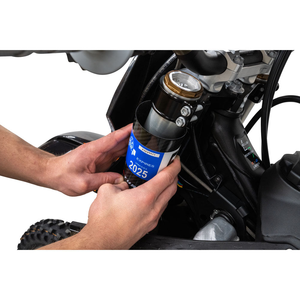 Tusk Carbon Fiber Motorcycle Registration Wrap