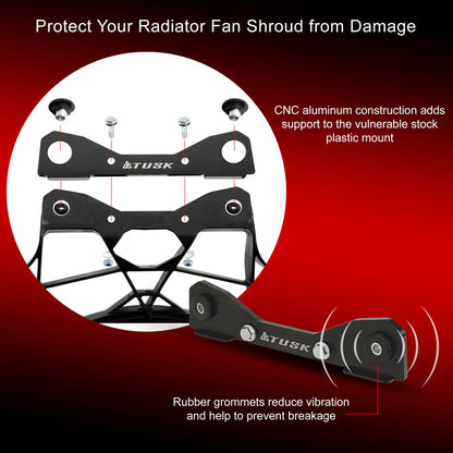 Tusk Fan Shroud Support Bracket Black