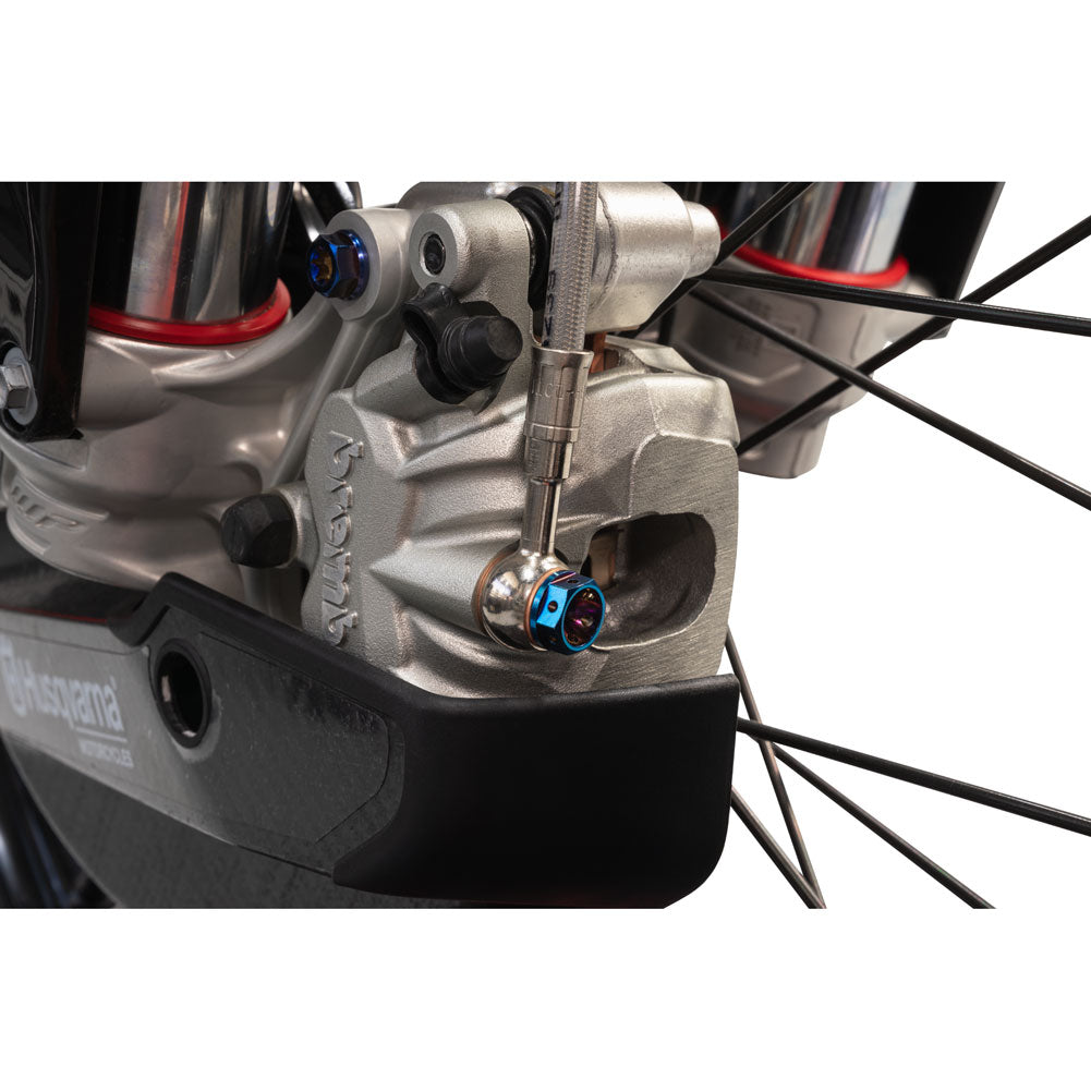 Tusk Titanium Banjo Bolt Kit Burnt Blue M10x1.0