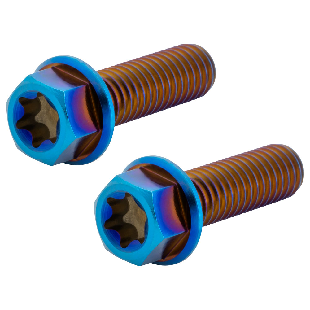 Tusk Titanium Handlebar Controls Bolt Kit Burnt Blue