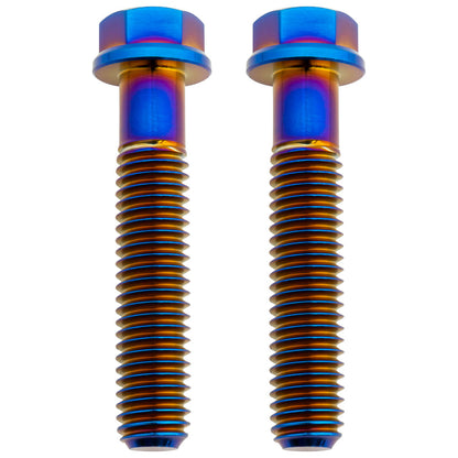 Tusk Titanium Front Brake Caliper Bolt Kit Burnt Blue