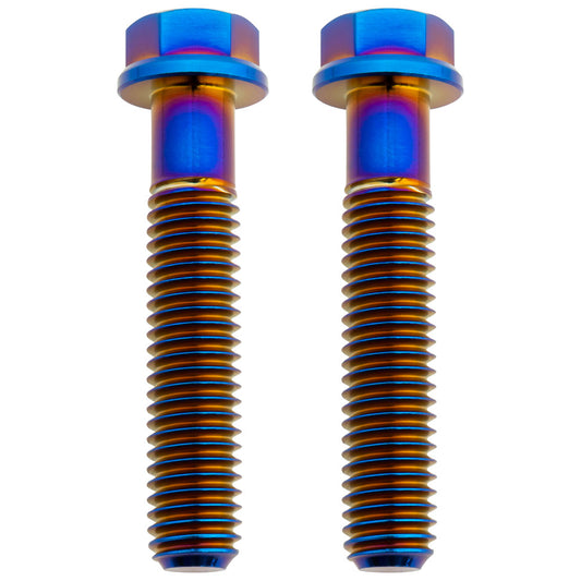 Tusk Titanium Front Brake Caliper Bolt Kit Burnt Blue