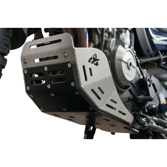 Tusk Quiet Glide Adventure Skid Plate Silver