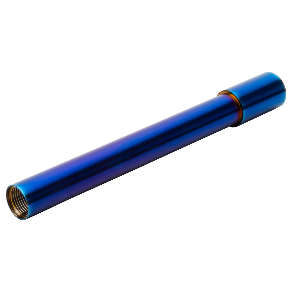 Warp 9 Titanium Front Axle 22mm Burnt Blue