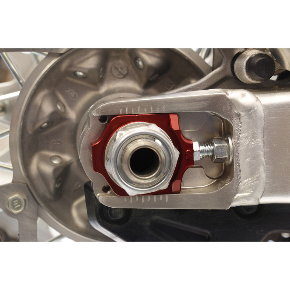 Works Connection Elite Axle Blocks Red