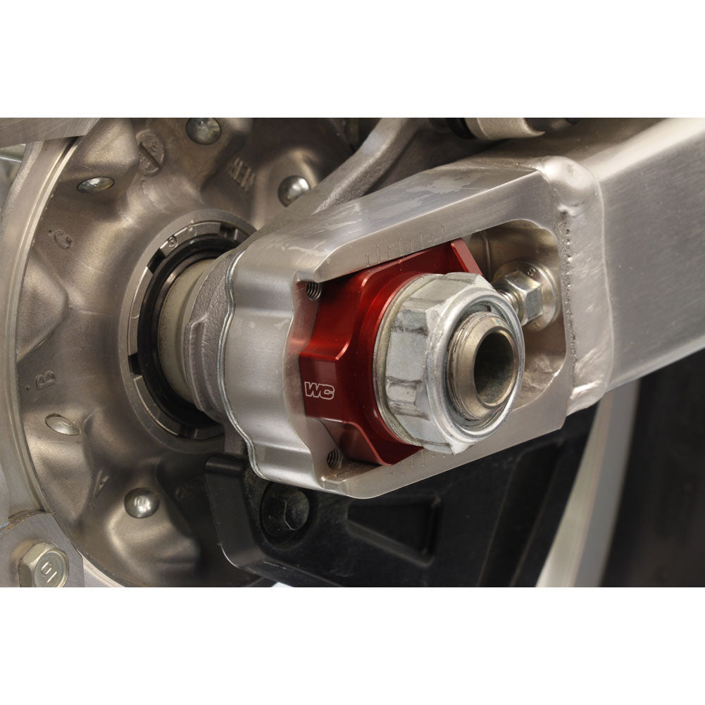 Works Connection Elite Axle Blocks Red