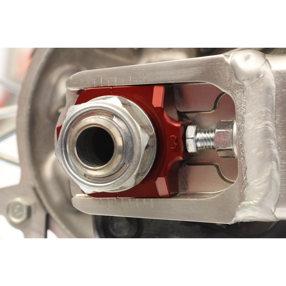 Works Connection Elite Axle Blocks Red