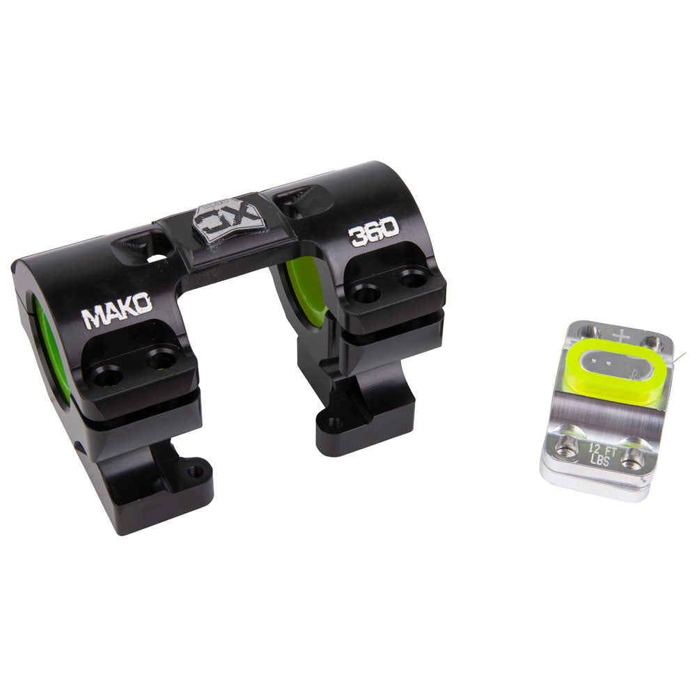 XC Gear Mako 360 Bar Mounts for Scotts Stabilizer Black