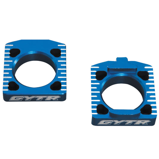 Yamaha GYTR Billet Offset Axle Blocks Blue