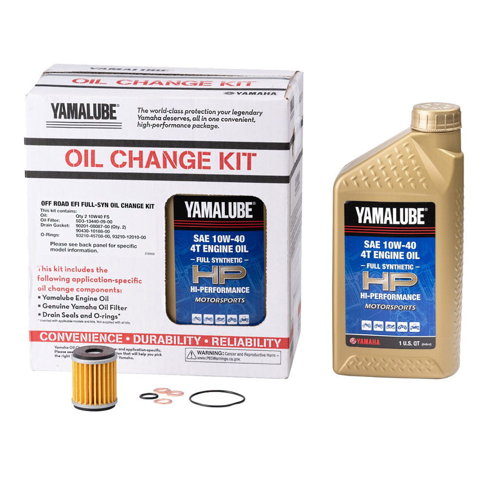 Yamalube Synthetic Oil Change Kit 10W-40